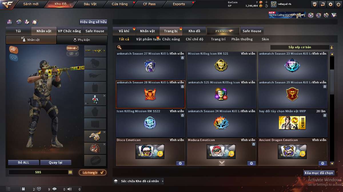 shop acc cf uy tin gia re
